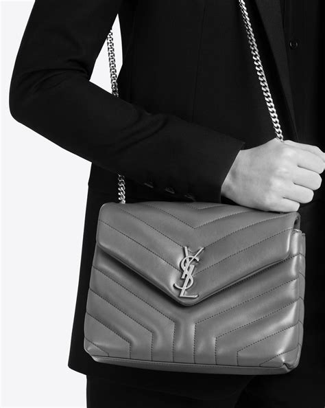 ysl loulou bag grey